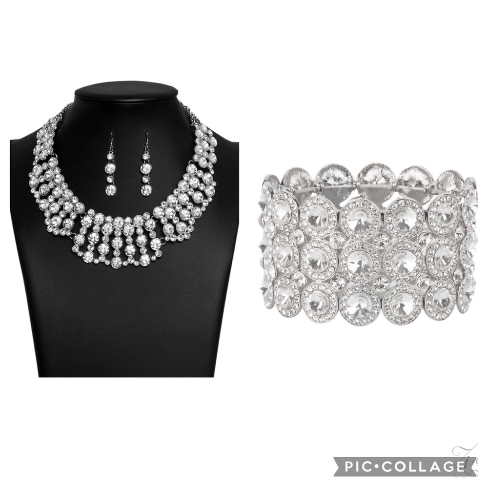 Paparazzi The Heather Zi Signature Necklace & Celebratory Sparkle Zi Bracelet